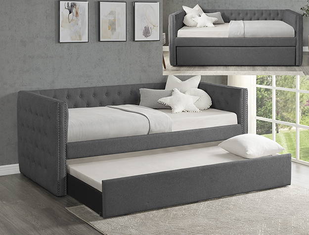 TRINA GUNMETAL GREY DAYBED