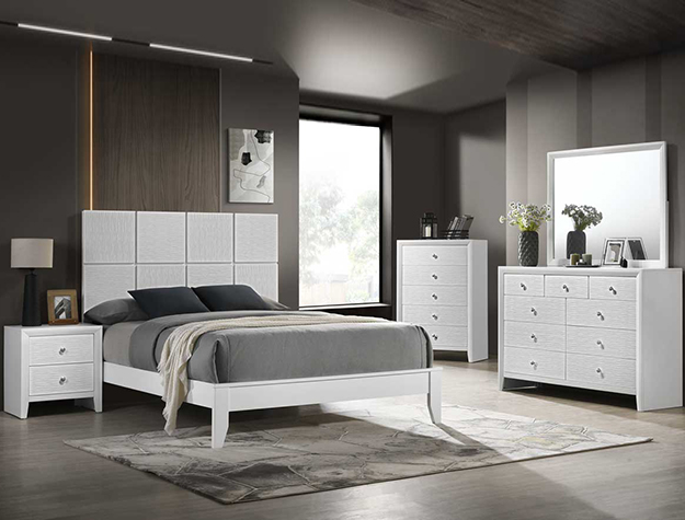 DENKER-EVAN WHITE BEDROOM GROUP