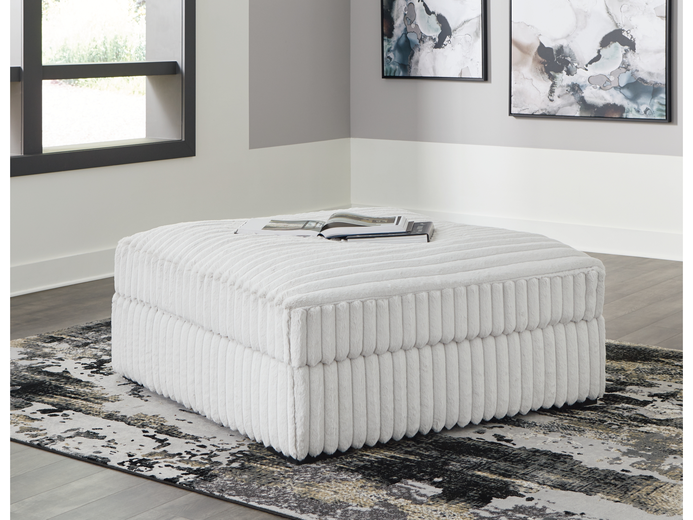 STUPENDOUS OVERSIZED ACCENT OTTOMAN